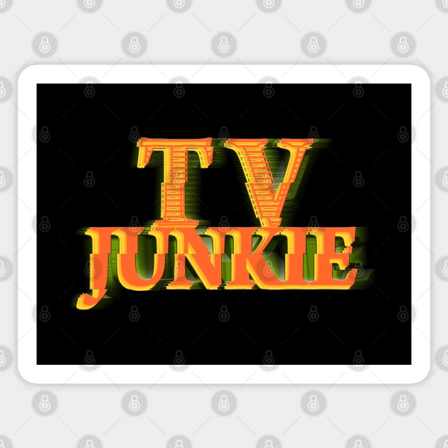 TV JUNKIE #3 COLOR 2 Sticker by RickTurner